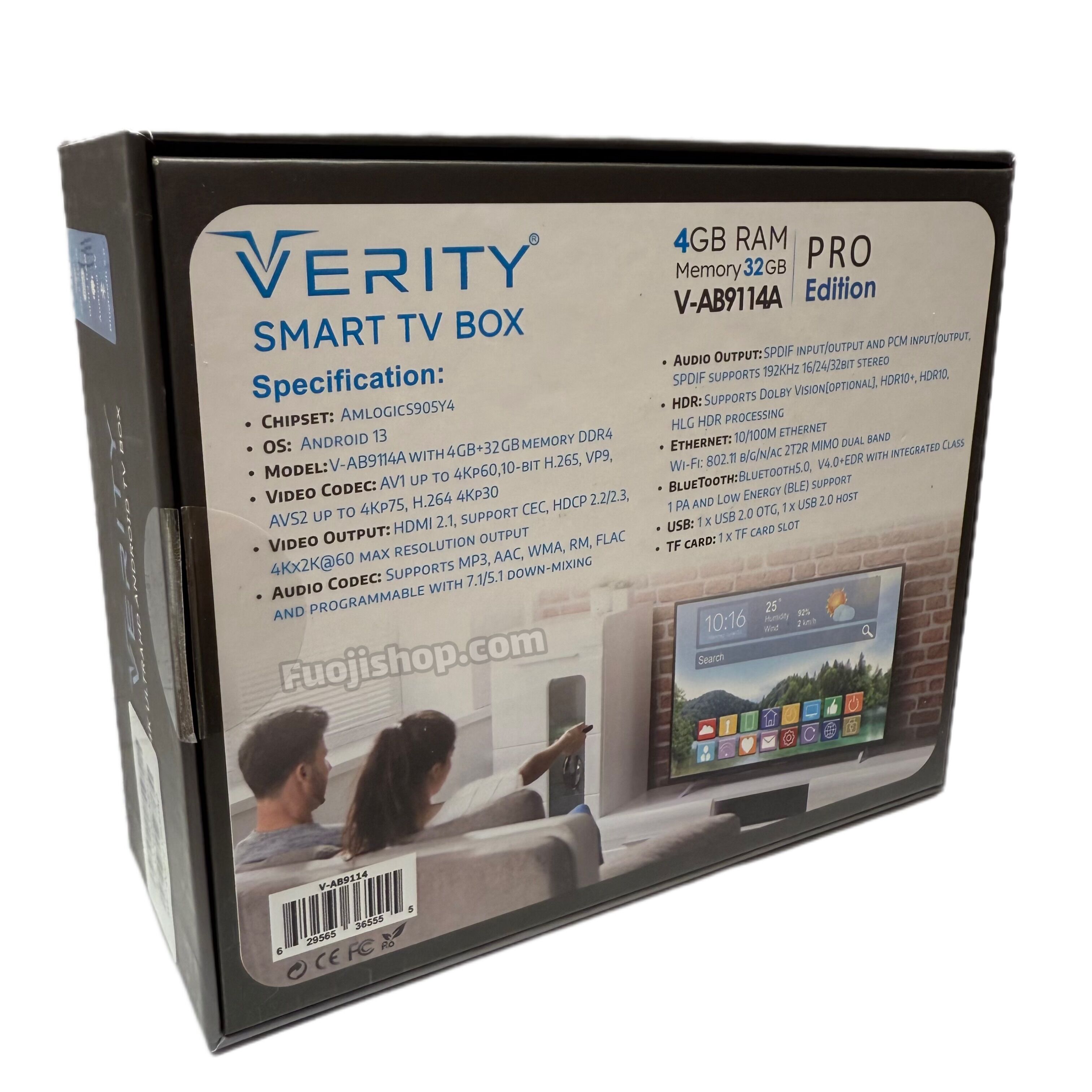 اندروئید باکس 4K وریتی AB9114A PRO EDITION